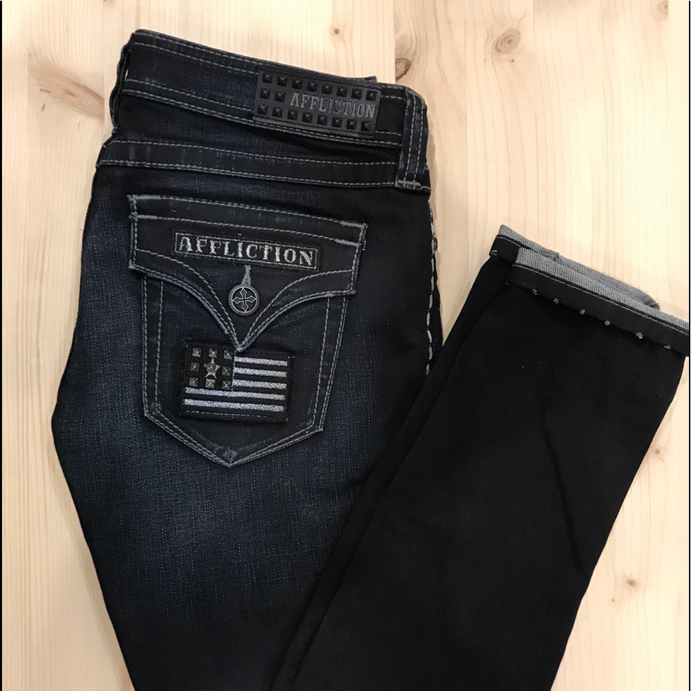 Dark Denim Moto skinny jeans